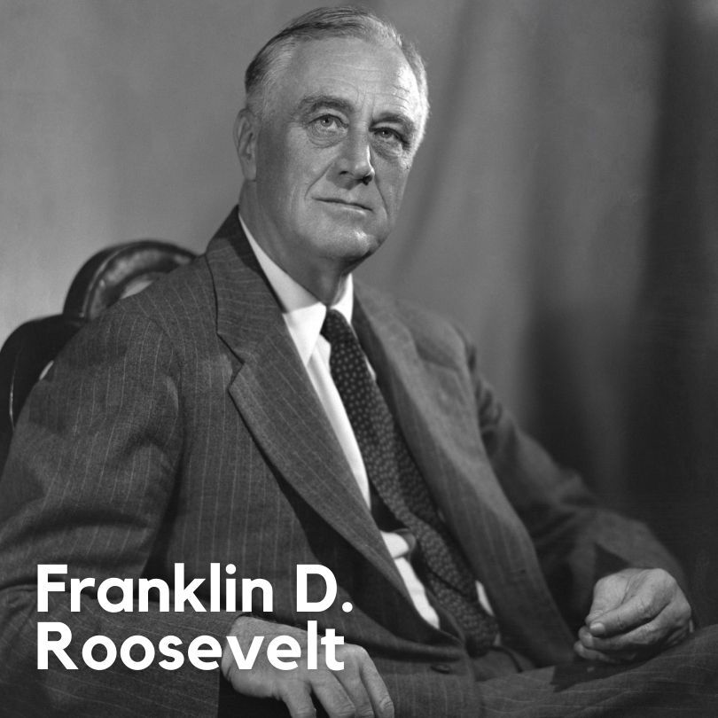 A photo of Franklin D. Roosevelt