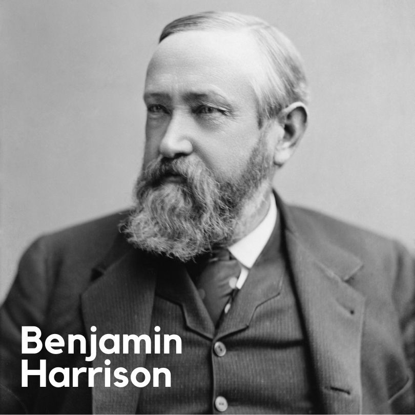 A photo of Benjamin Harrison.