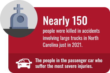 Graphic about the number of truck accidents involving deaths