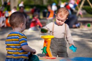 children playing at daycare